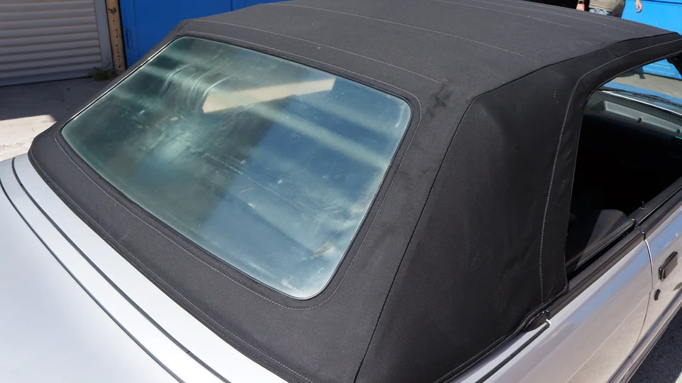 Verdeck und Heckscheibe des BMW E30